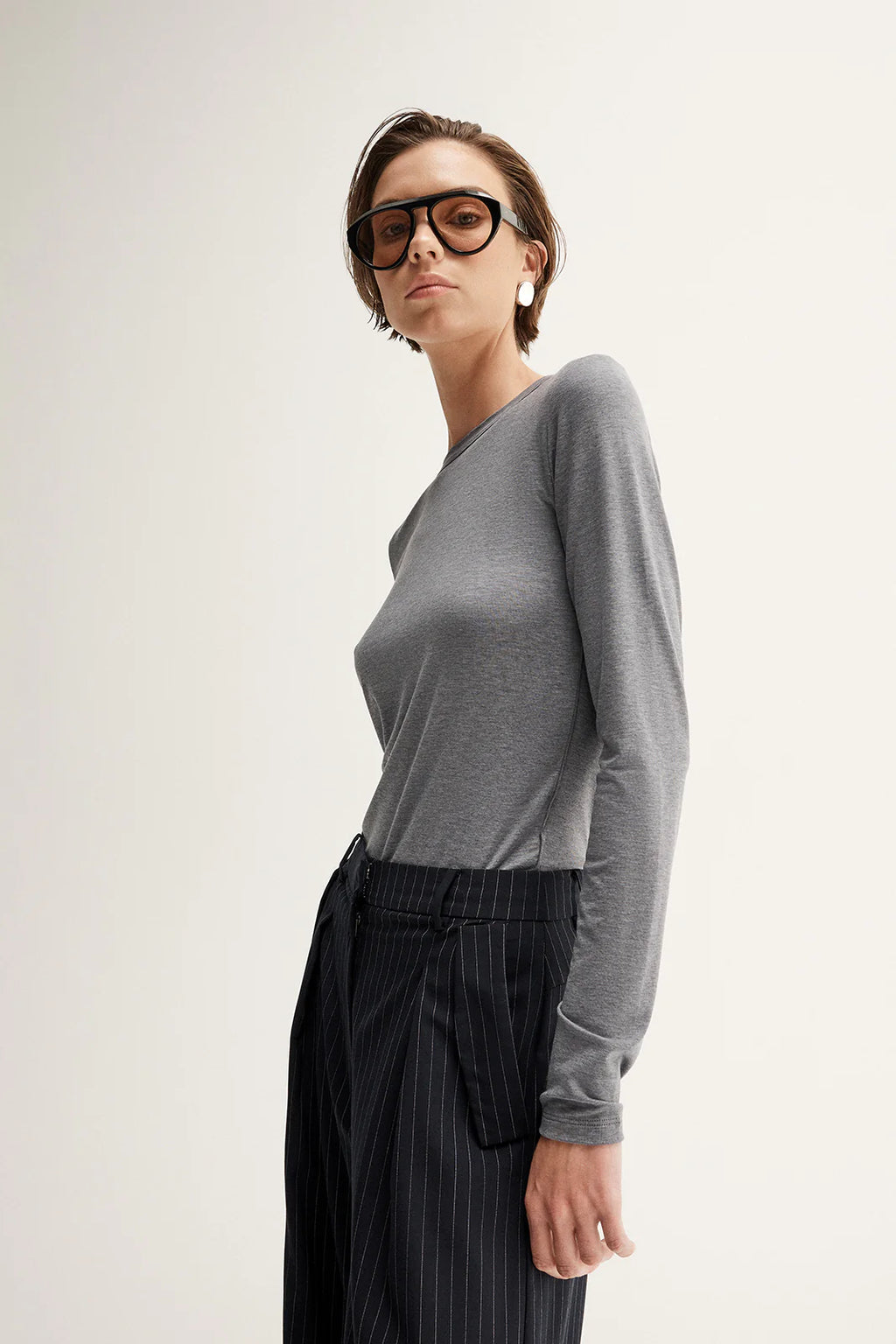 ELKA Sierra Top | Charcoal Marle