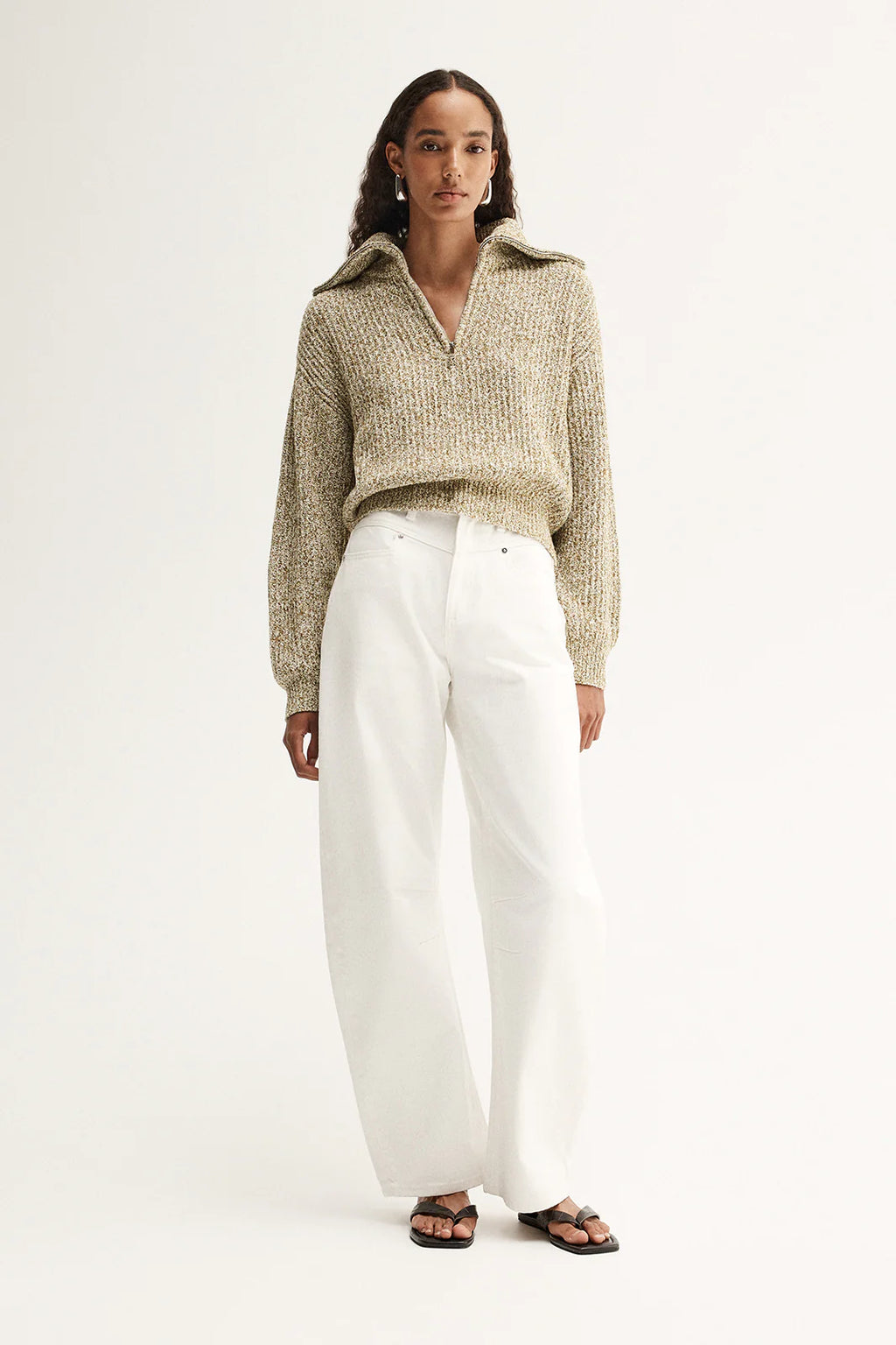 ELKA Harrie Knit Jumper | Moss Marle