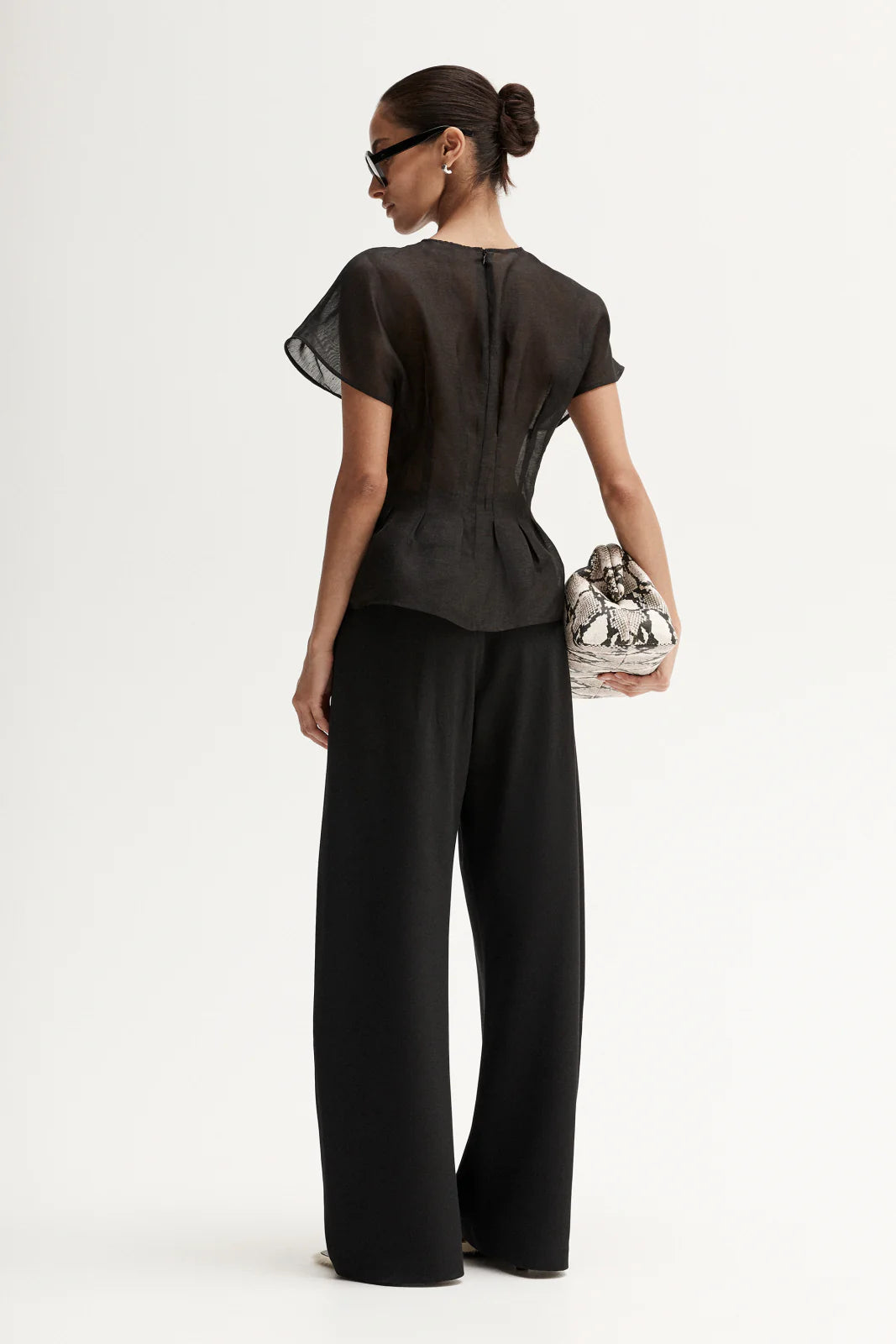 ELKA COLLECTIVE Monroe Sheer Top | Black
