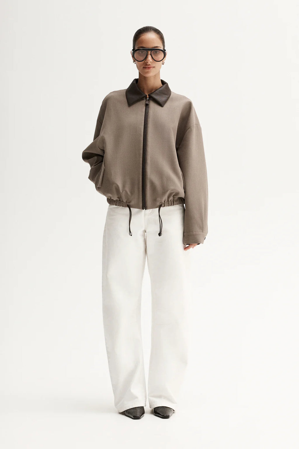 ELKA Dora Bomber Jacket | Taupe