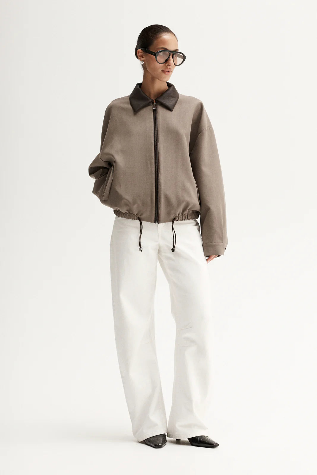 ELKA Dora Bomber Jacket | Taupe