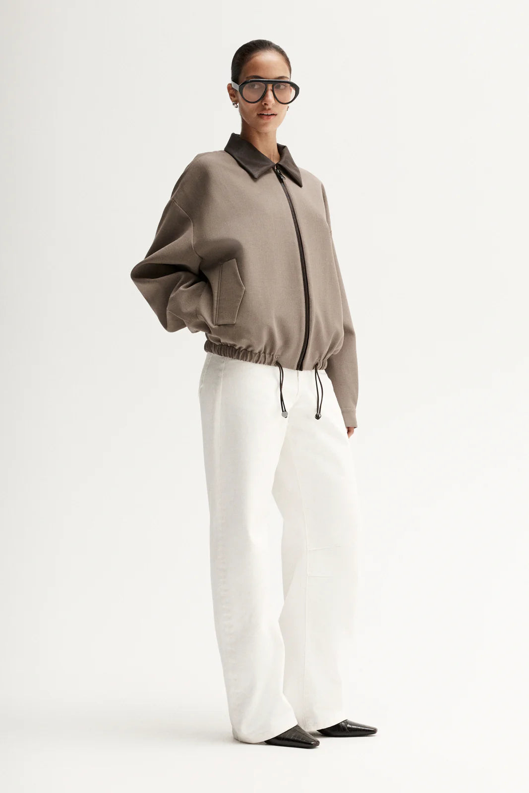 ELKA Dora Bomber Jacket | Taupe