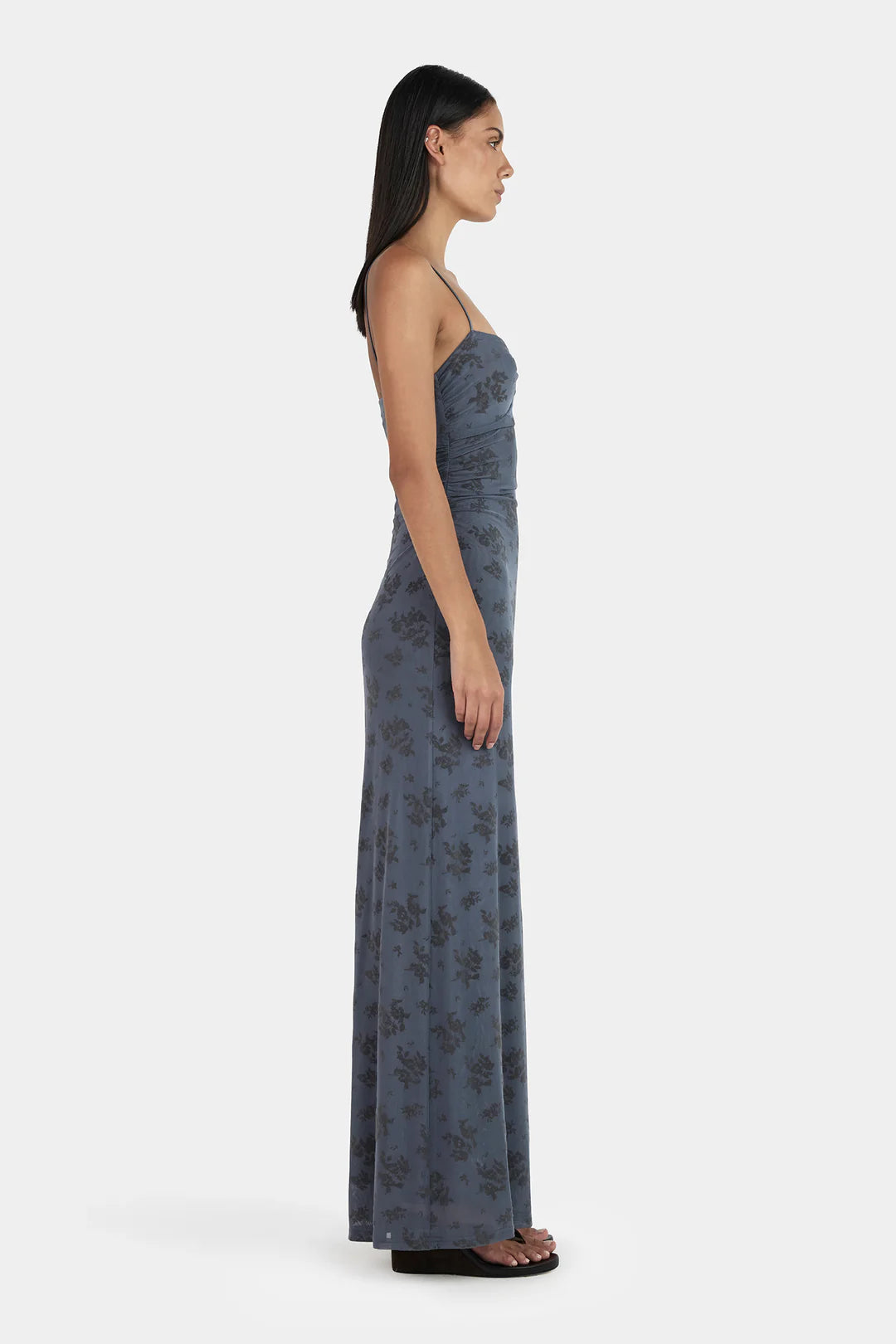 OWNLEY Karima Midi Dress | Stormy