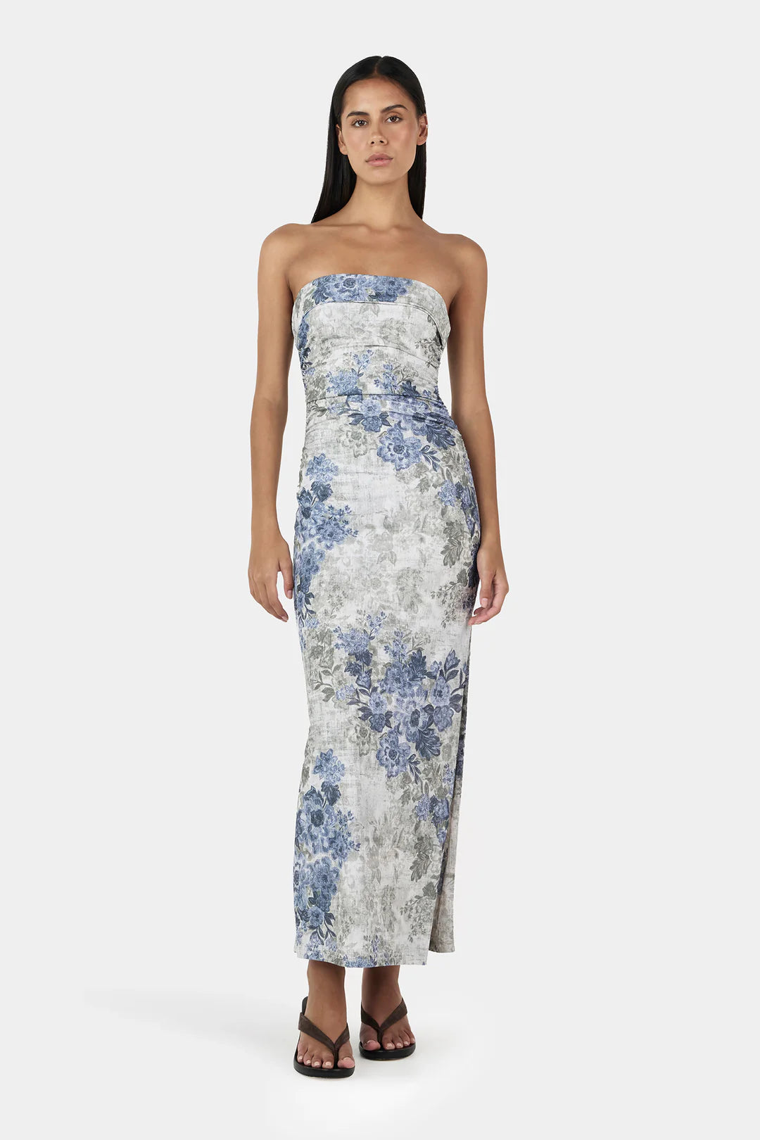 OWNLEY Keke Midi Dress | Botanic Denim