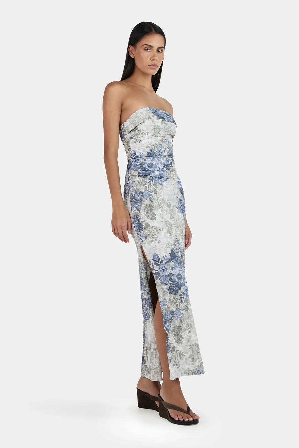 OWNLEY Keke Midi Dress | Botanic Denim