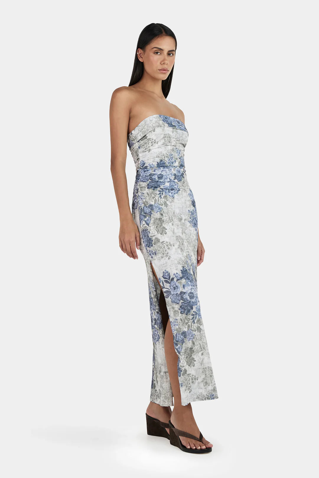 OWNLEY Keke Midi Dress | Botanic Denim