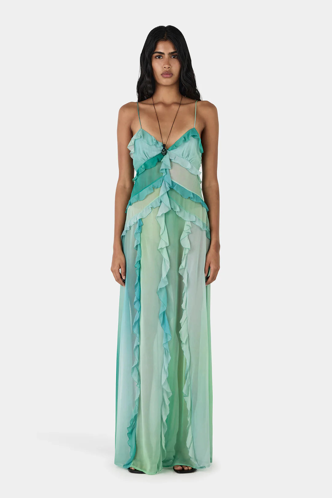 HANSEN Laila Silk Maxi Dress | Aura