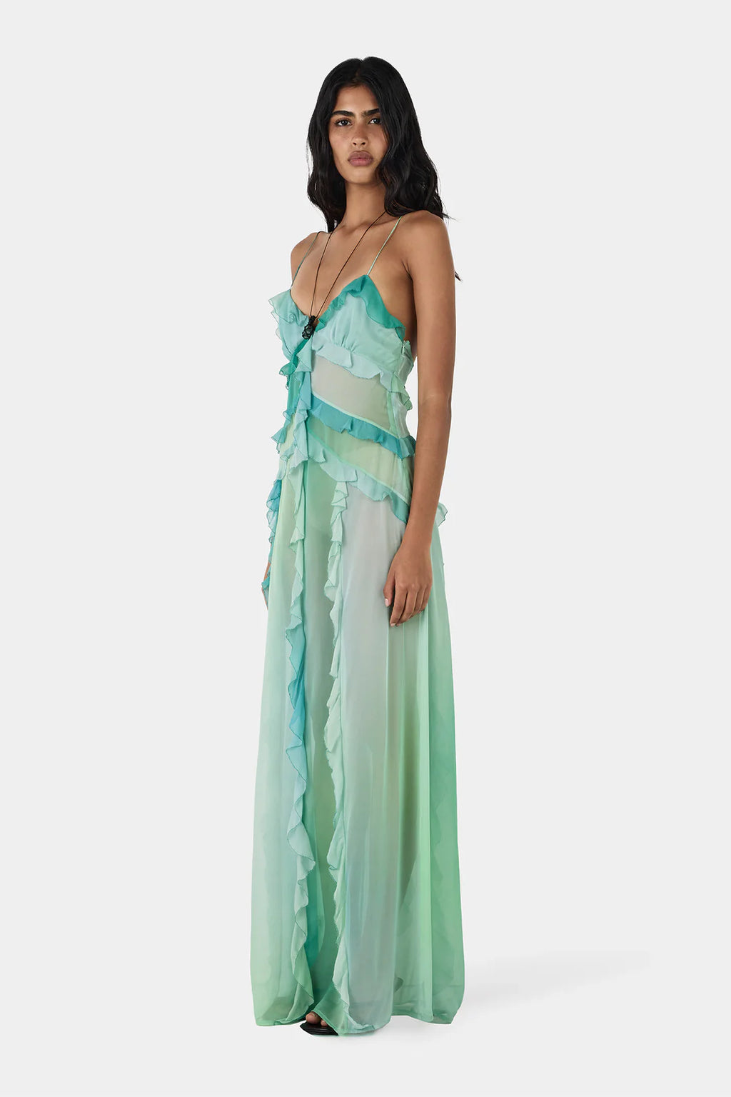 HANSEN Laila Silk Maxi Dress | Aura