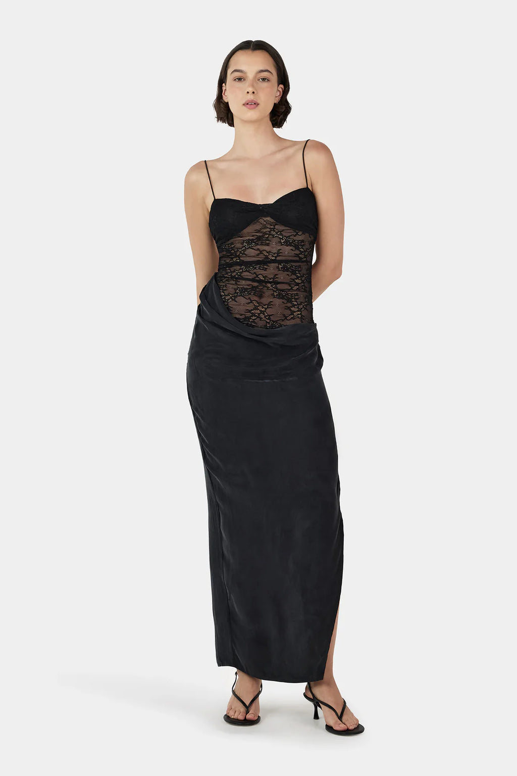 OWNLEY Lola Midi Dress | Black