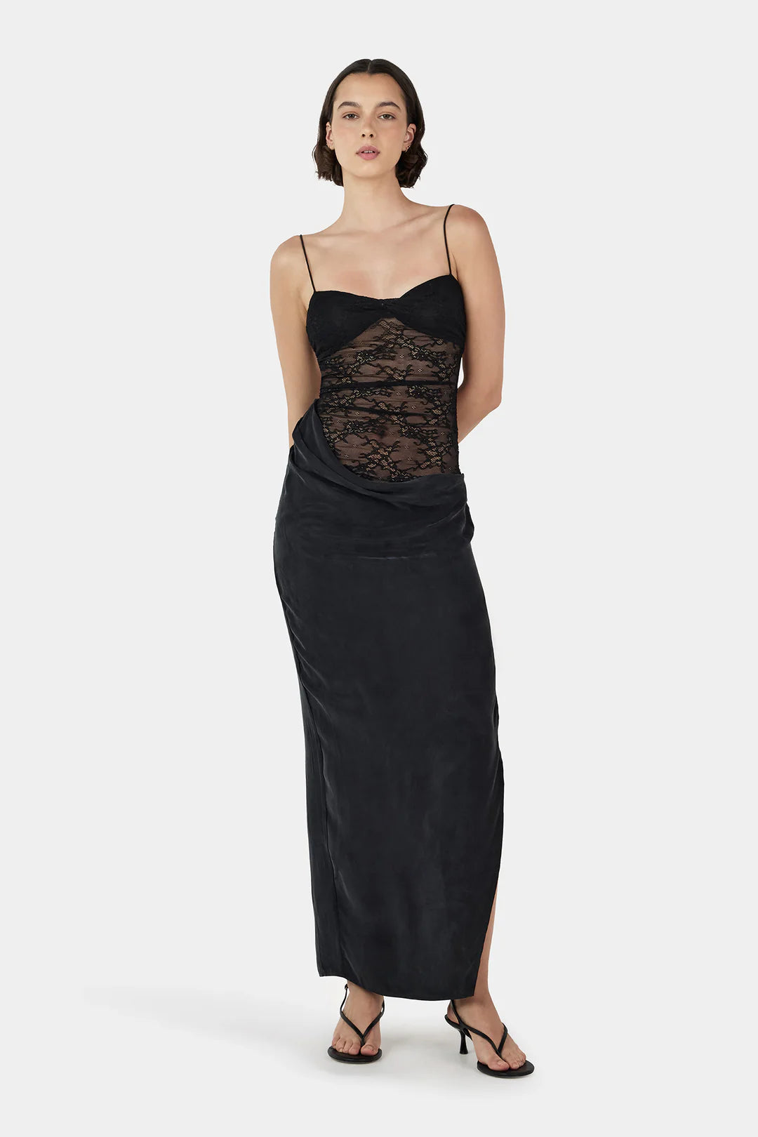 OWNLEY Lola Midi Dress | Black