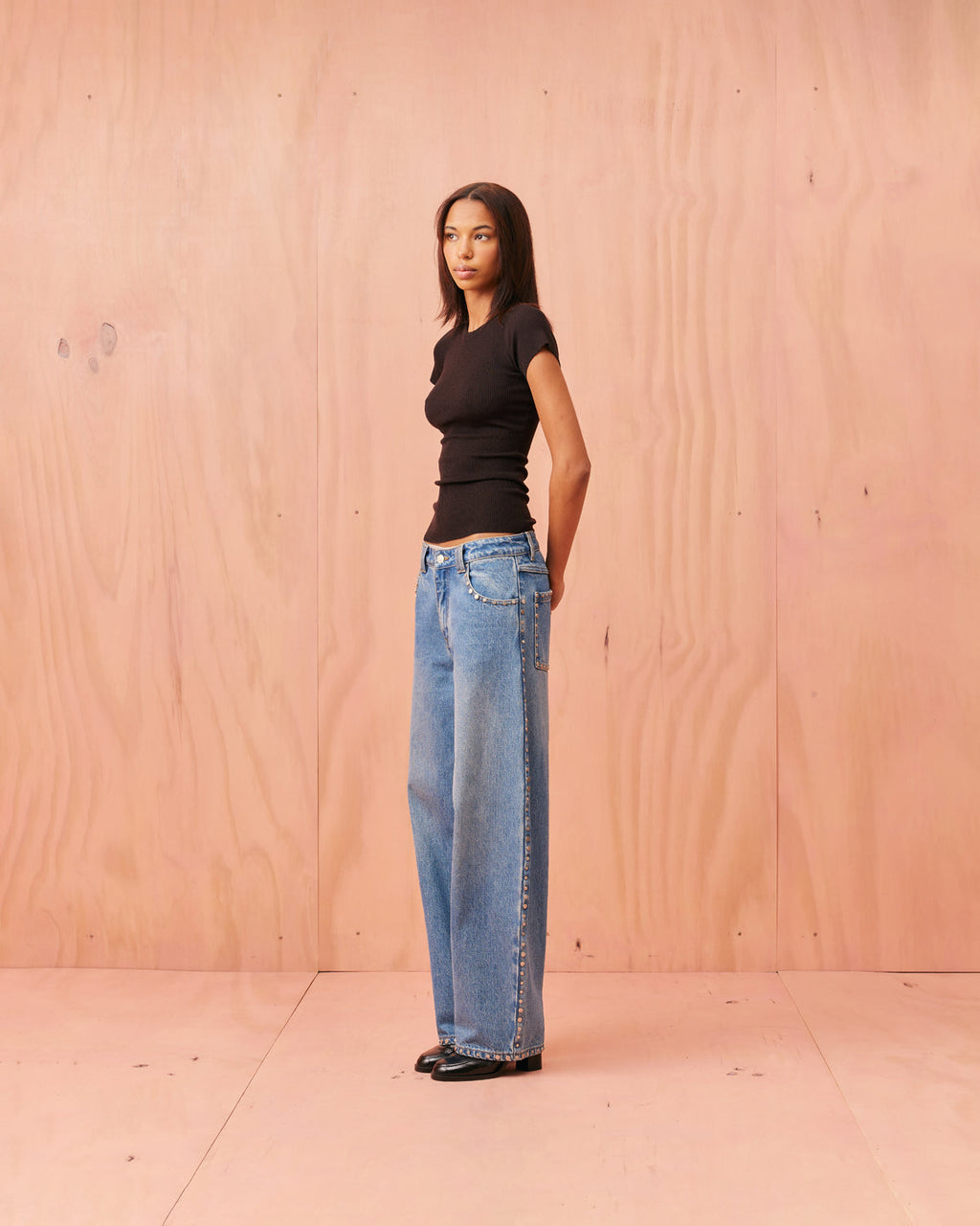 RUBY Icon Studded Jean | Midtown Blue
