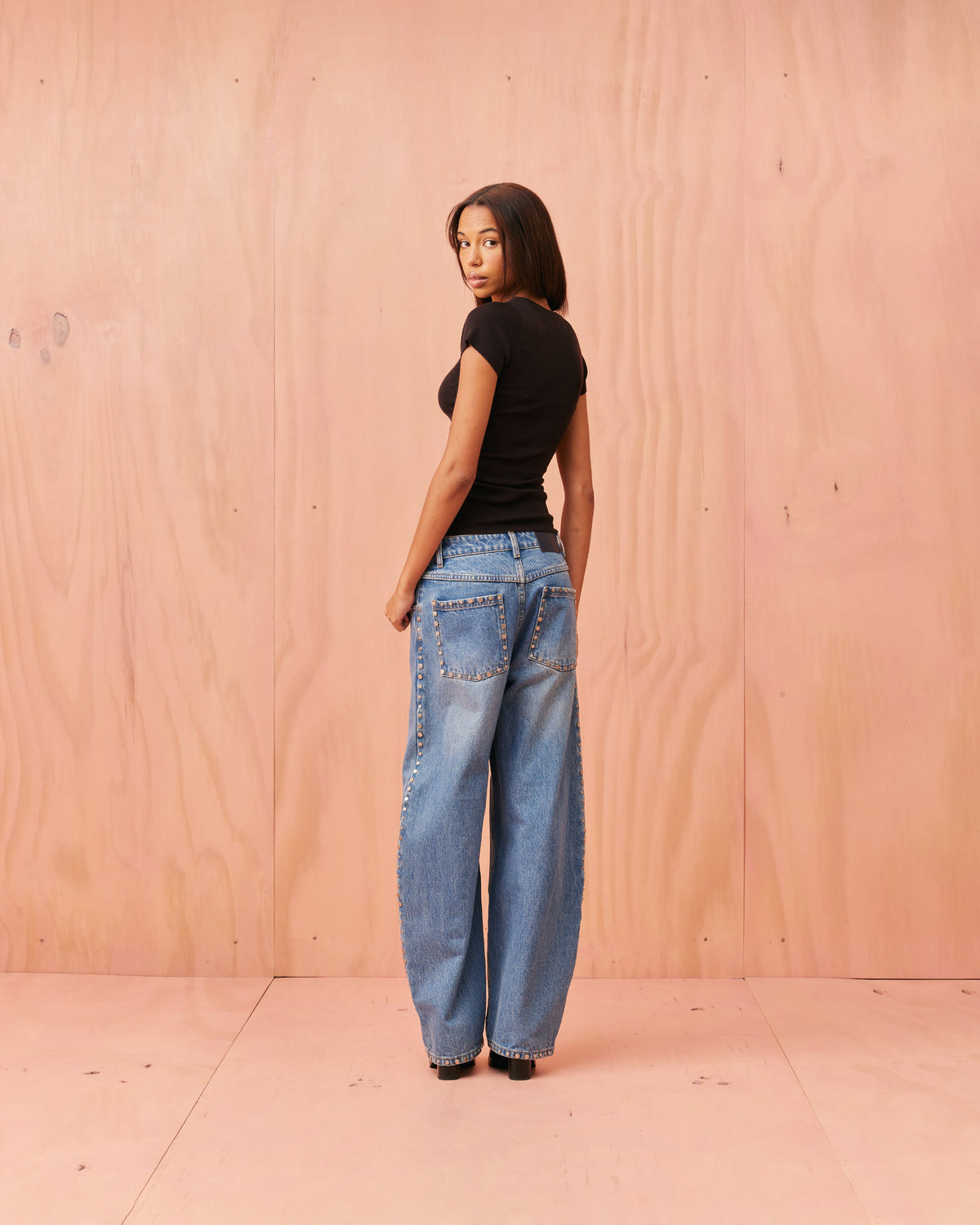 RUBY Icon Studded Jean | Midtown Blue