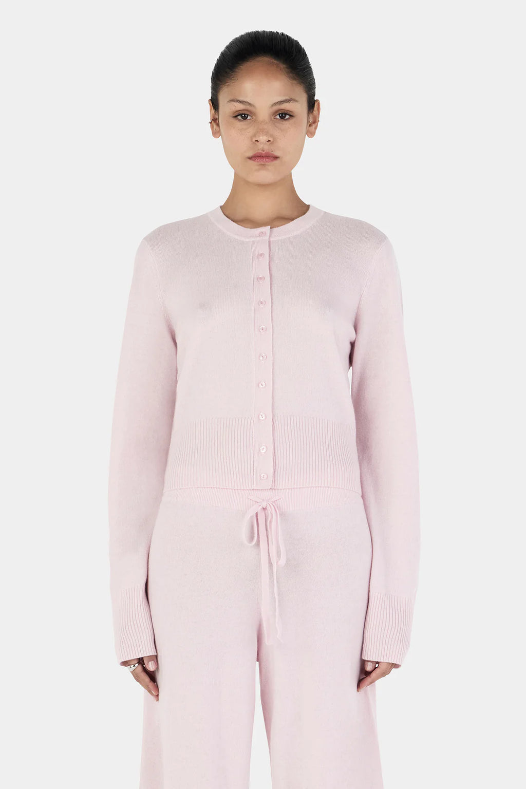 HANSEN Lucielle Cashmere Cardigan | Blush