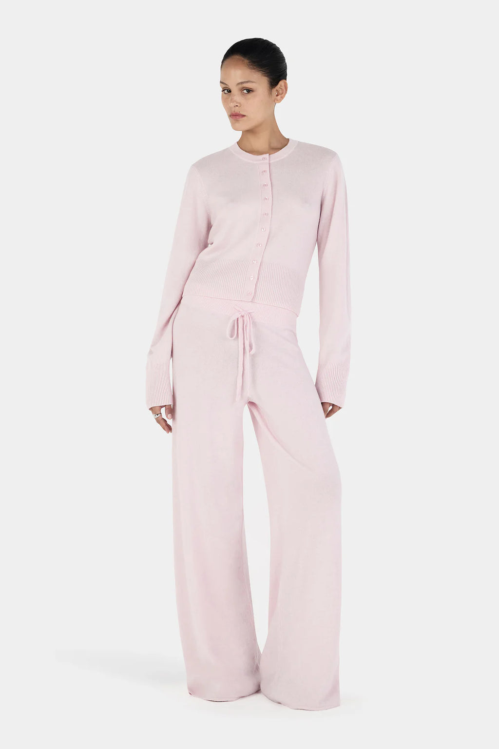 HANSEN Lucielle Cashmere Cardigan | Blush
