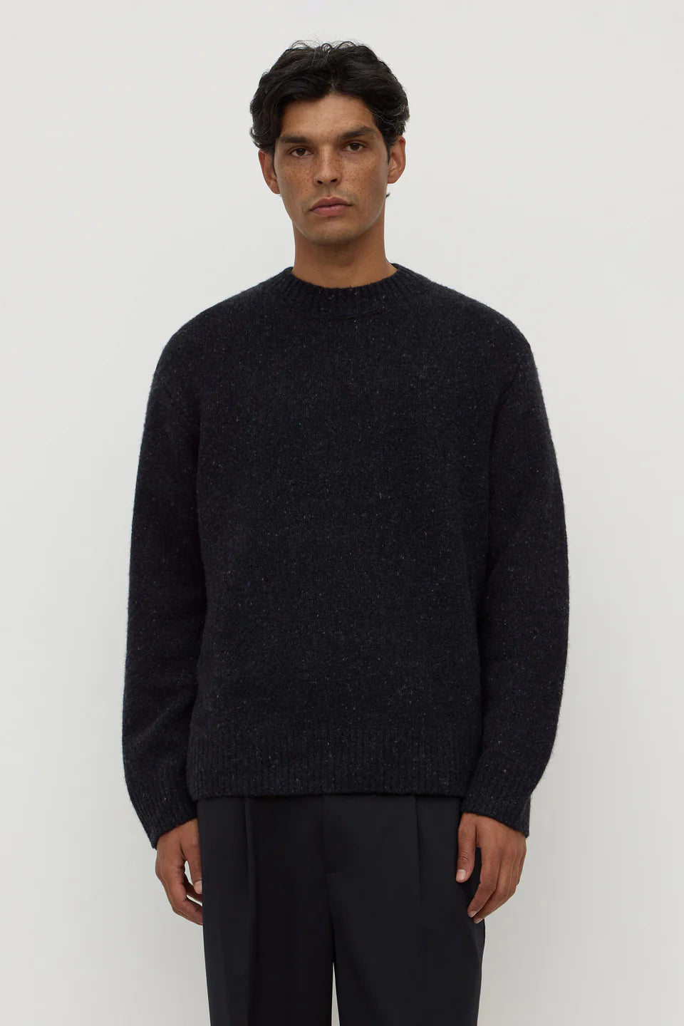 ASSEMBLY LABEL Lief Wool Blend Knit | Black