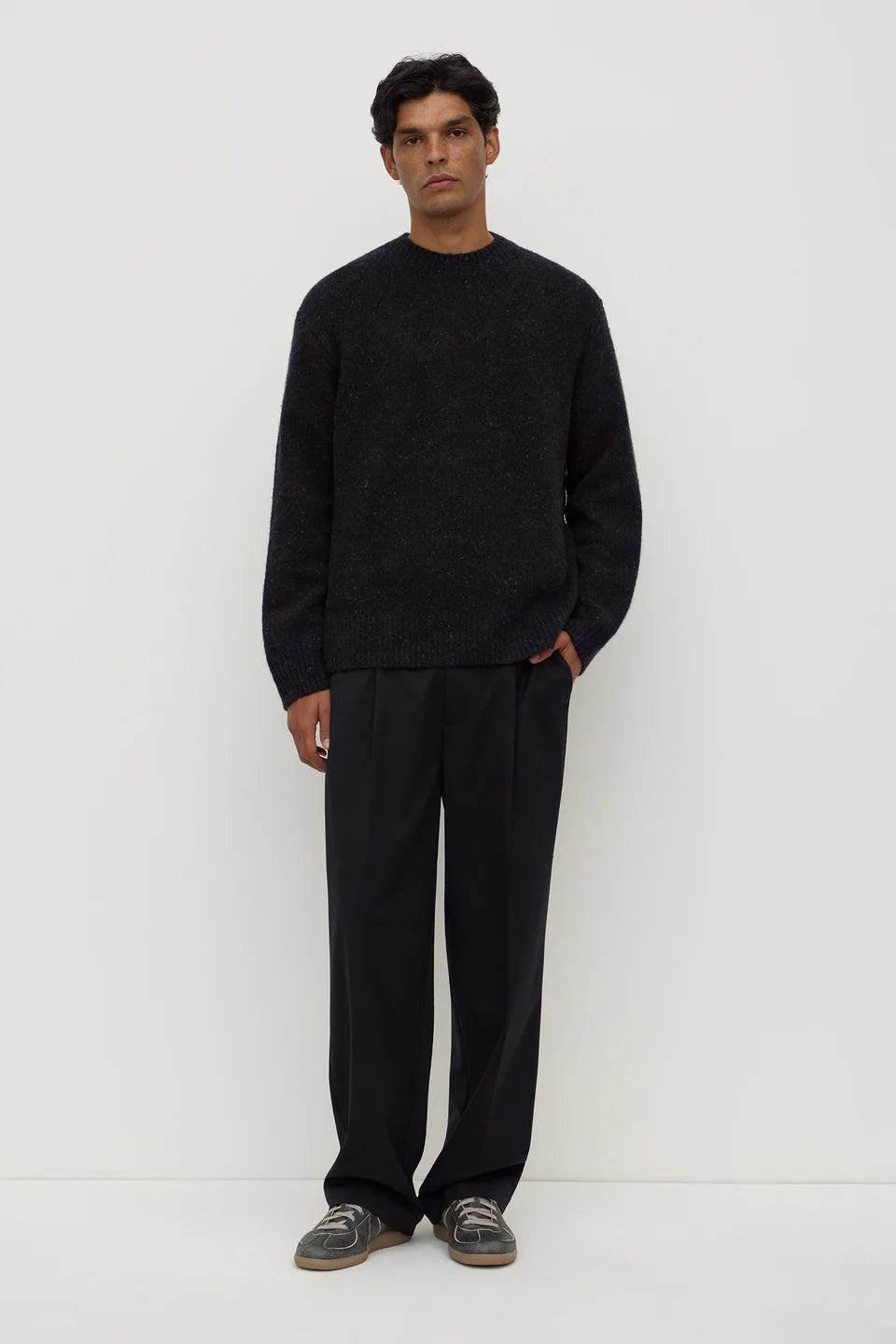 ASSEMBLY LABEL Lief Wool Blend Knit | Black