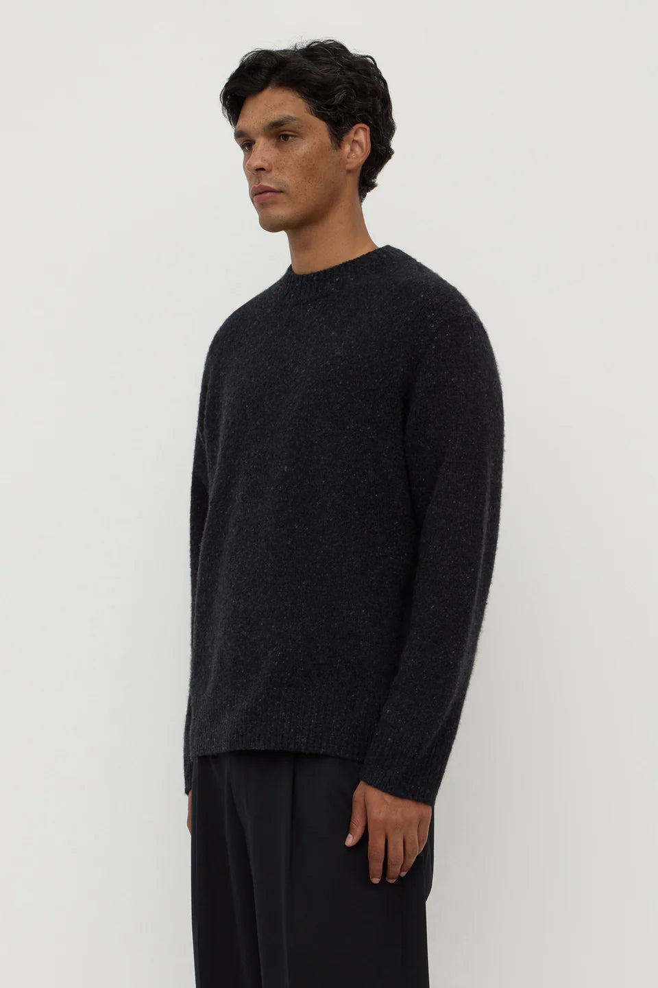 ASSEMBLY LABEL Lief Wool Blend Knit | Black