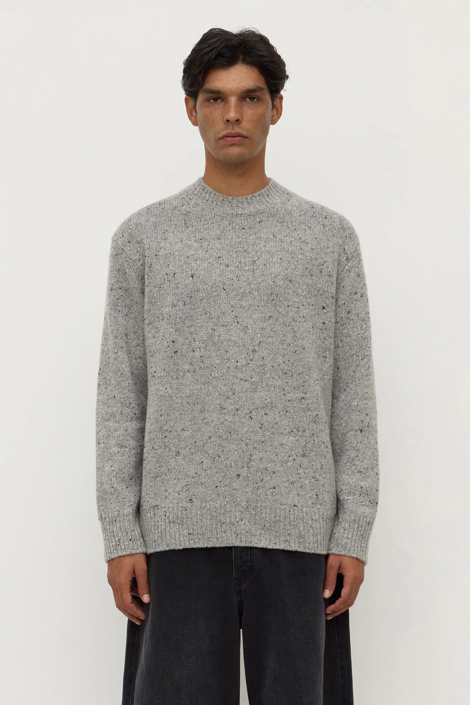 ASSEMBLY LABEL Lief Wool Blend Knit | Grey Marle