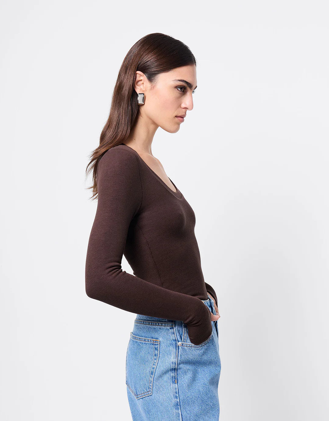 MOSSMAN Lincoln Top | Chocolate