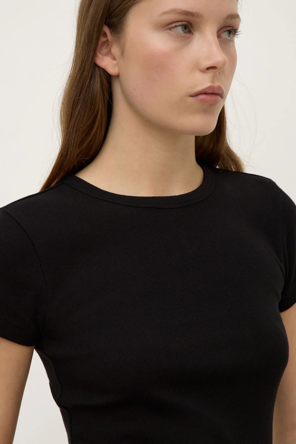 ASSEMBLY LABEL Linley Rib Tee | Black