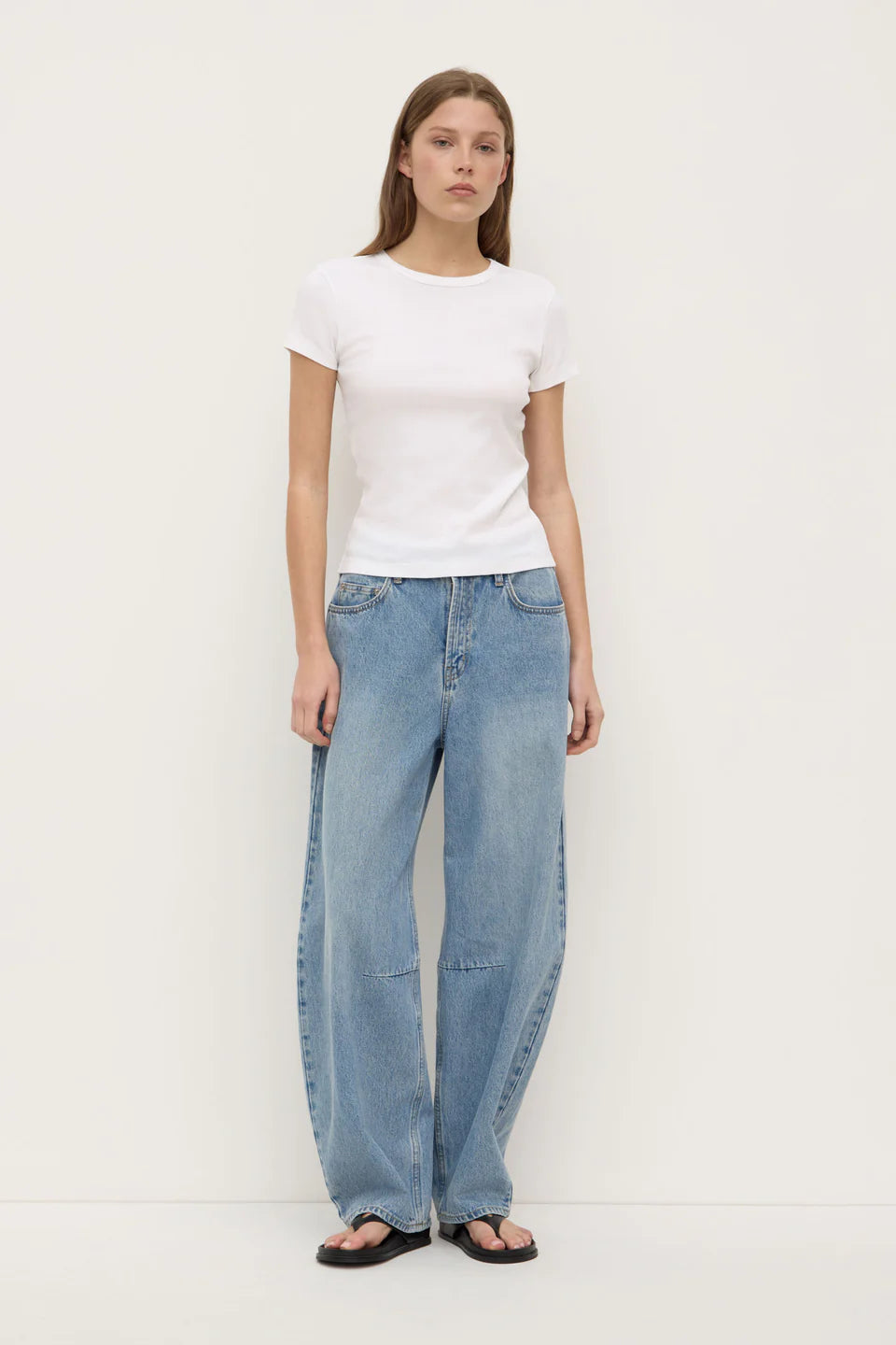 ASSEMBLY LABEL Linley Rib Tee | White