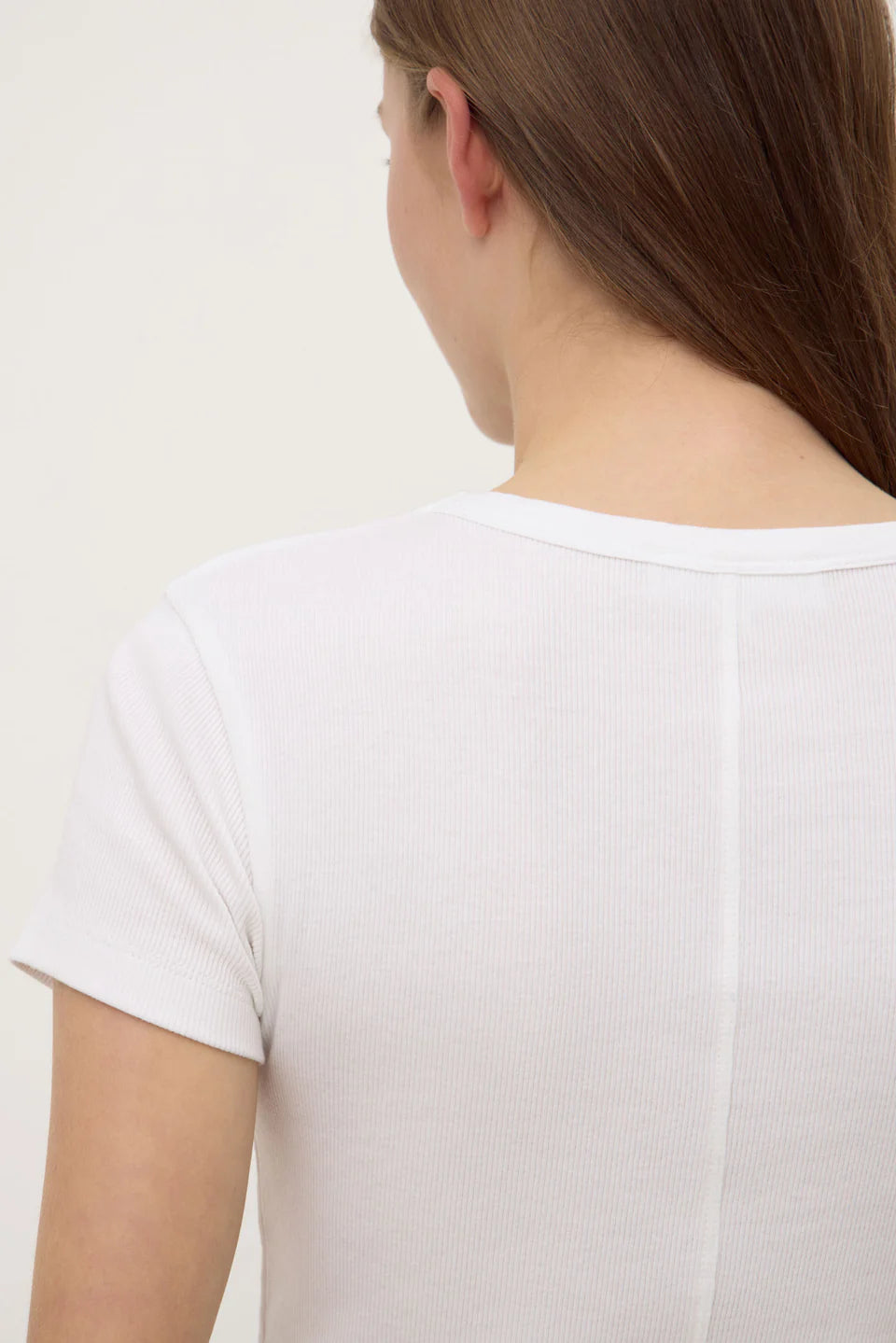 ASSEMBLY LABEL Linley Rib Tee | White
