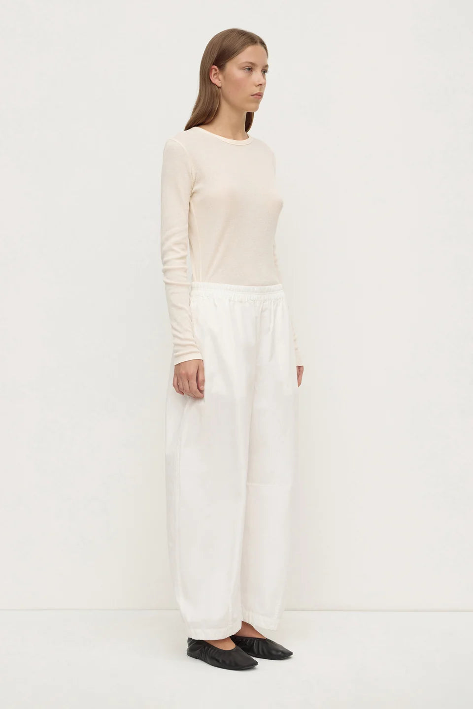 ASSEMBLY LABEL Lola Barrel Pant | White