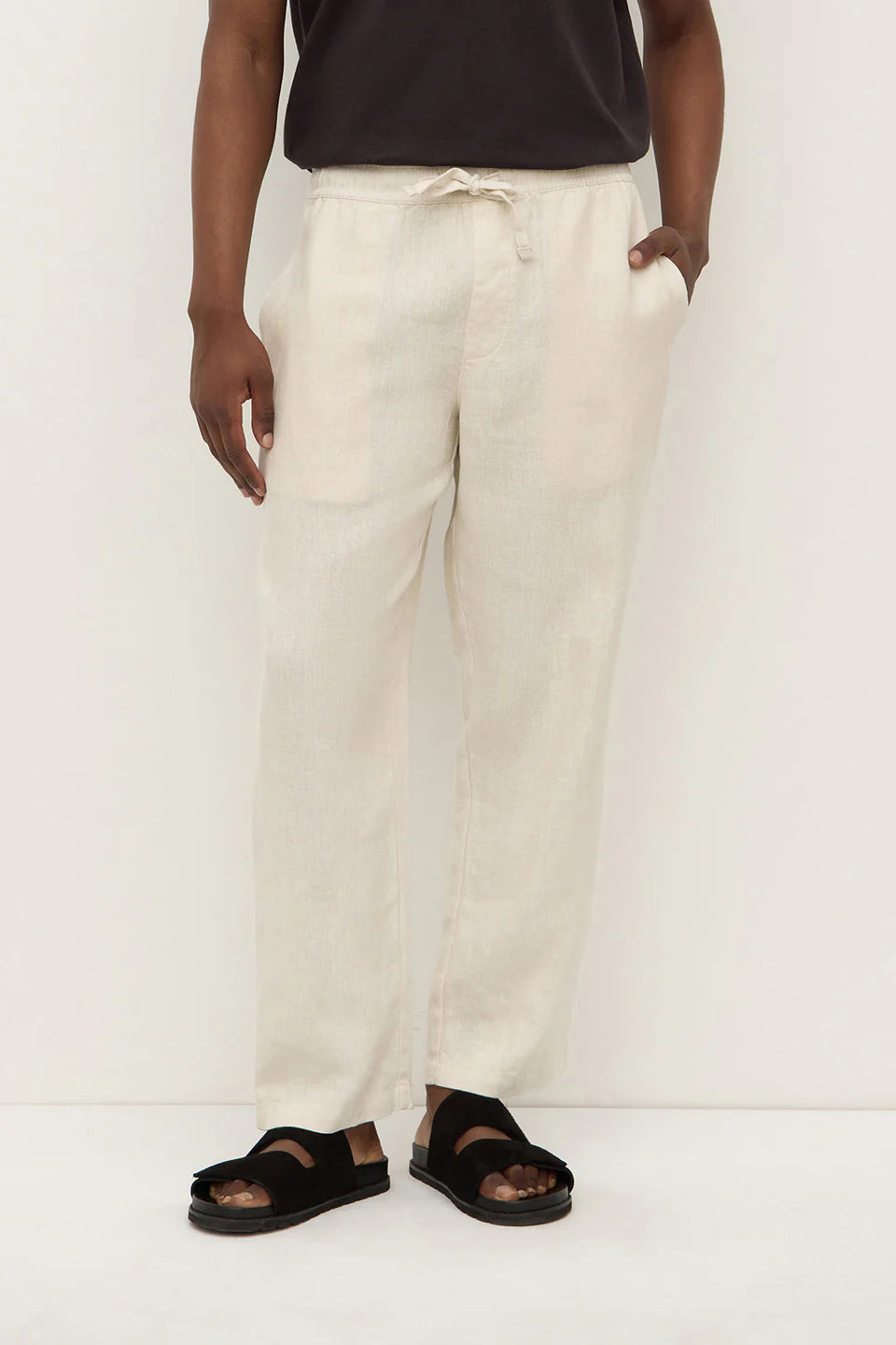ASSEMBLY LABEL Tide Linen Pants | Limestone