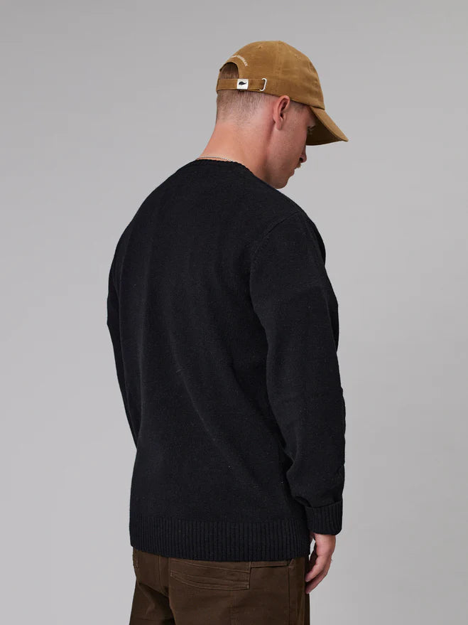 JUST ANOTHER FISHERMAN Merino Sea Crew | Black