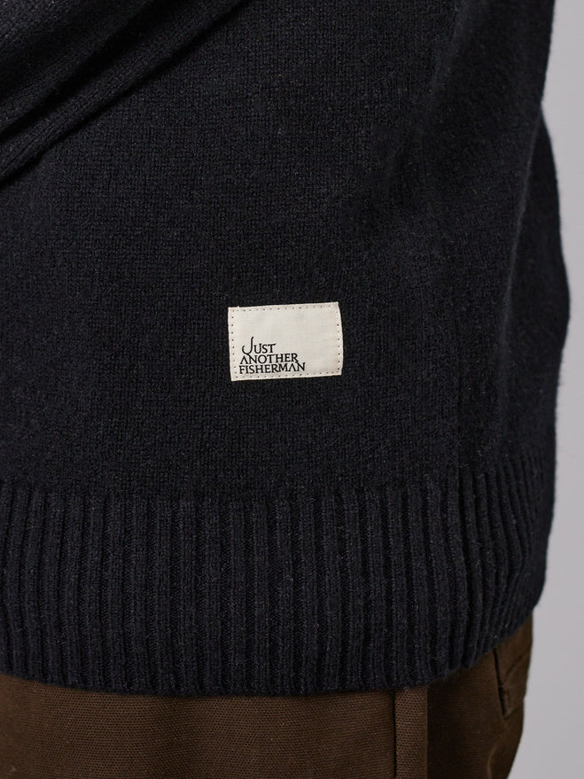 JUST ANOTHER FISHERMAN Merino Sea Crew | Black