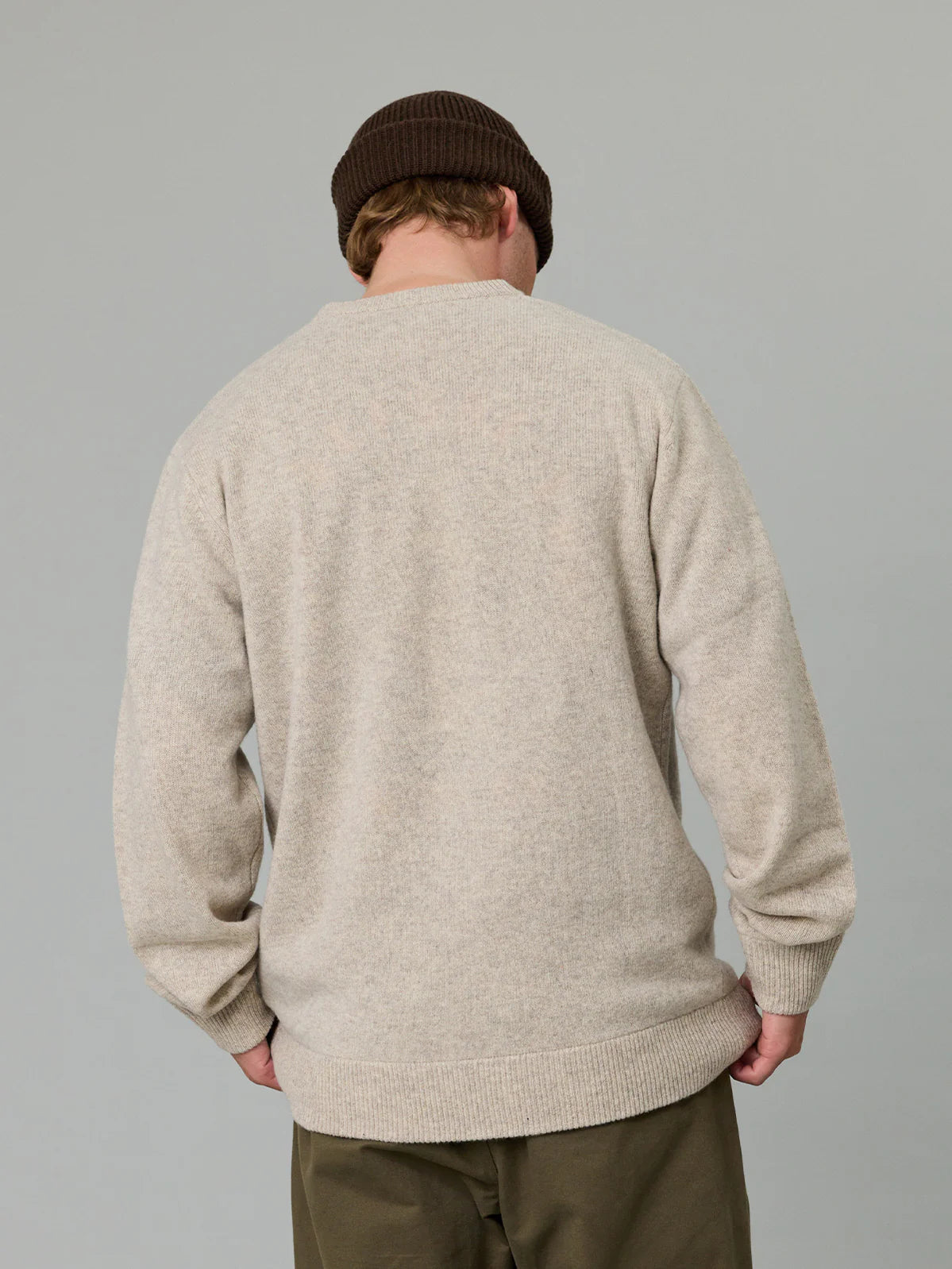 J.A.F Merino Sea Crew | Grey Feather