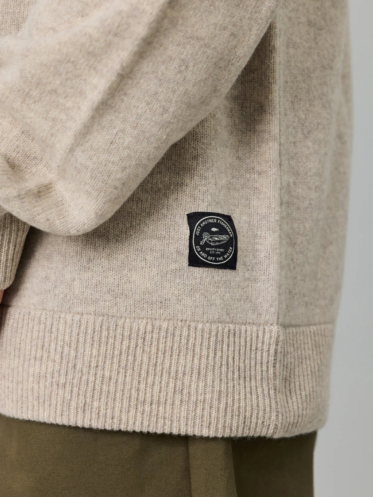 J.A.F Merino Sea Crew | Grey Feather