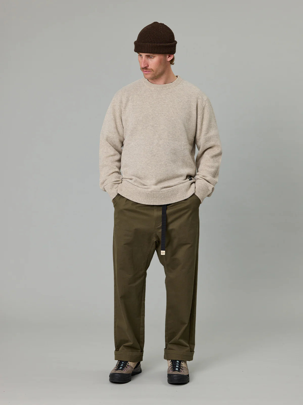J.A.F Merino Sea Crew | Grey Feather