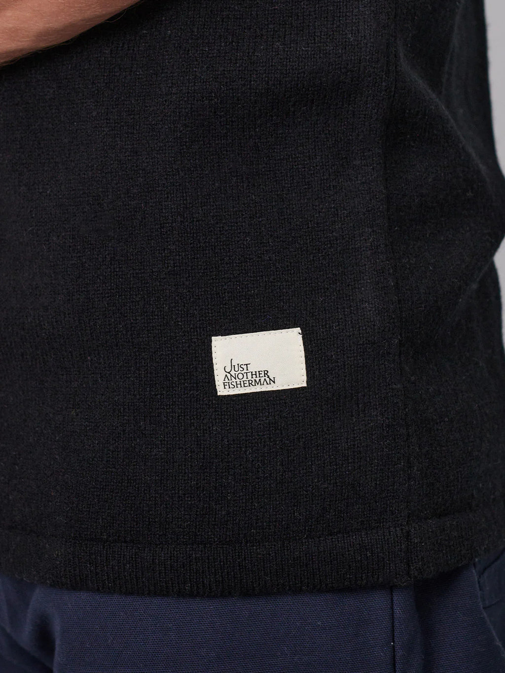 J.A.F Merino Sea Tee | Black