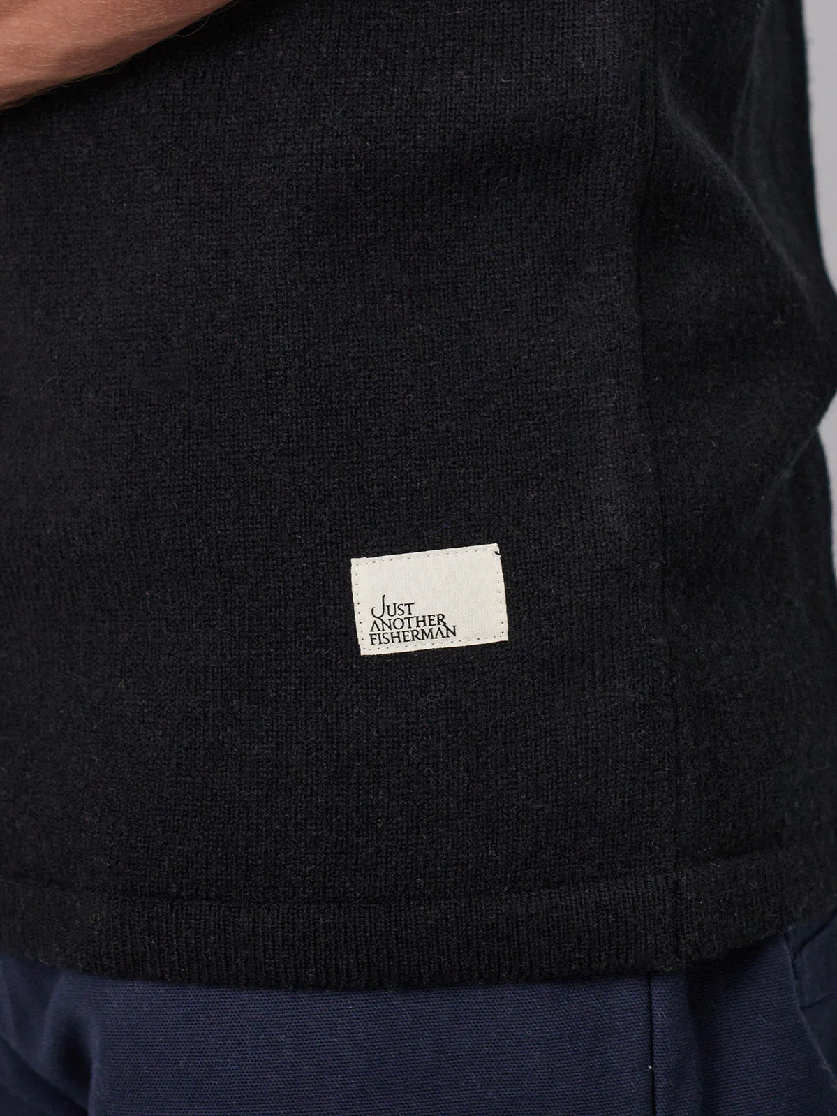 J.A.F Merino Sea Tee | Black