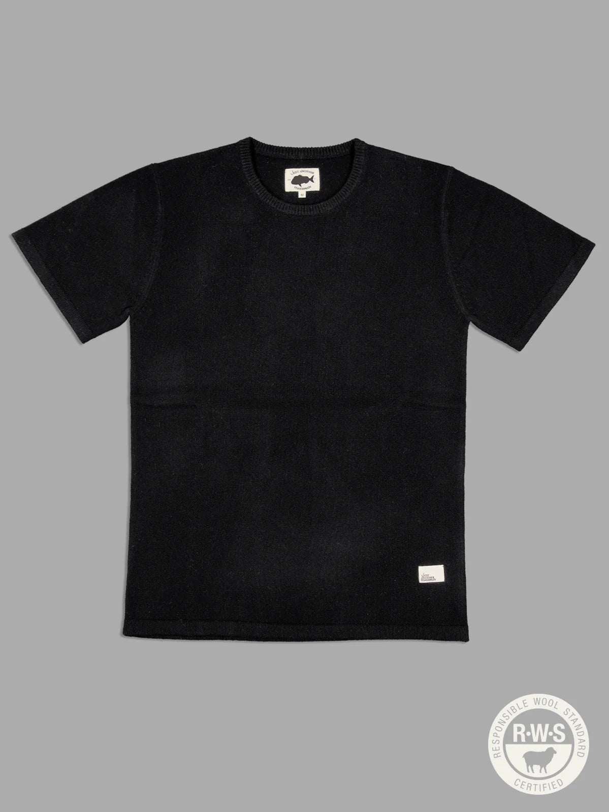 J.A.F Merino Sea Tee | Black