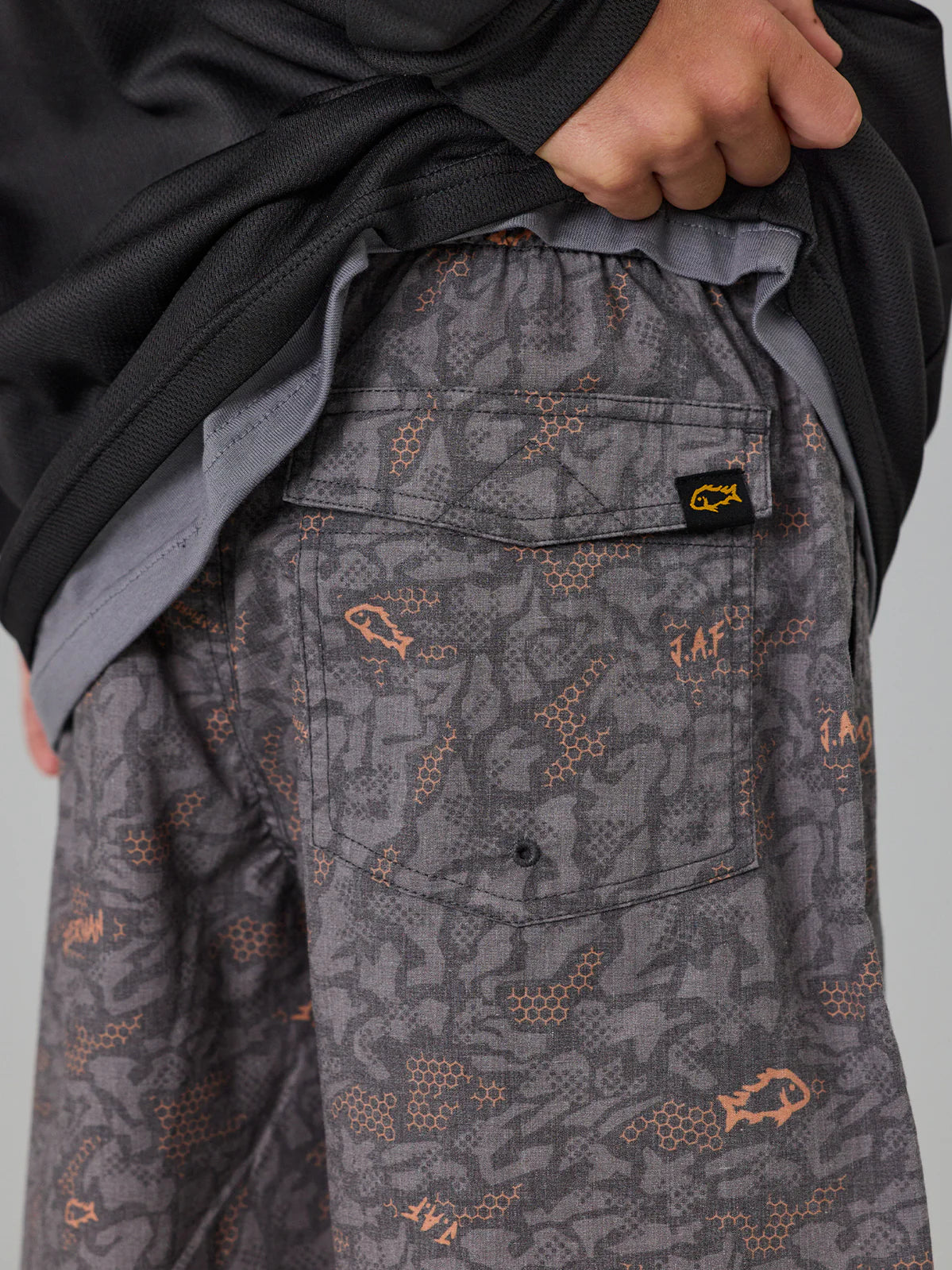 J.A.F Mini Kids Shorts | Charcoal Digi Camo