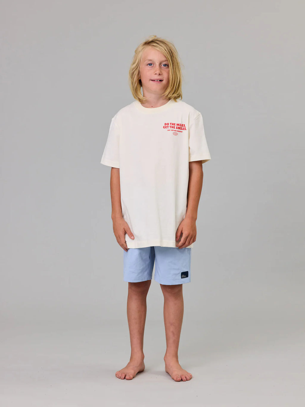 J.A.F Mini Do The Miles Tee | White