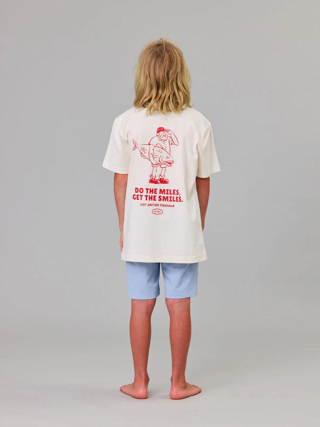 J.A.F Mini Do The Miles Tee | White