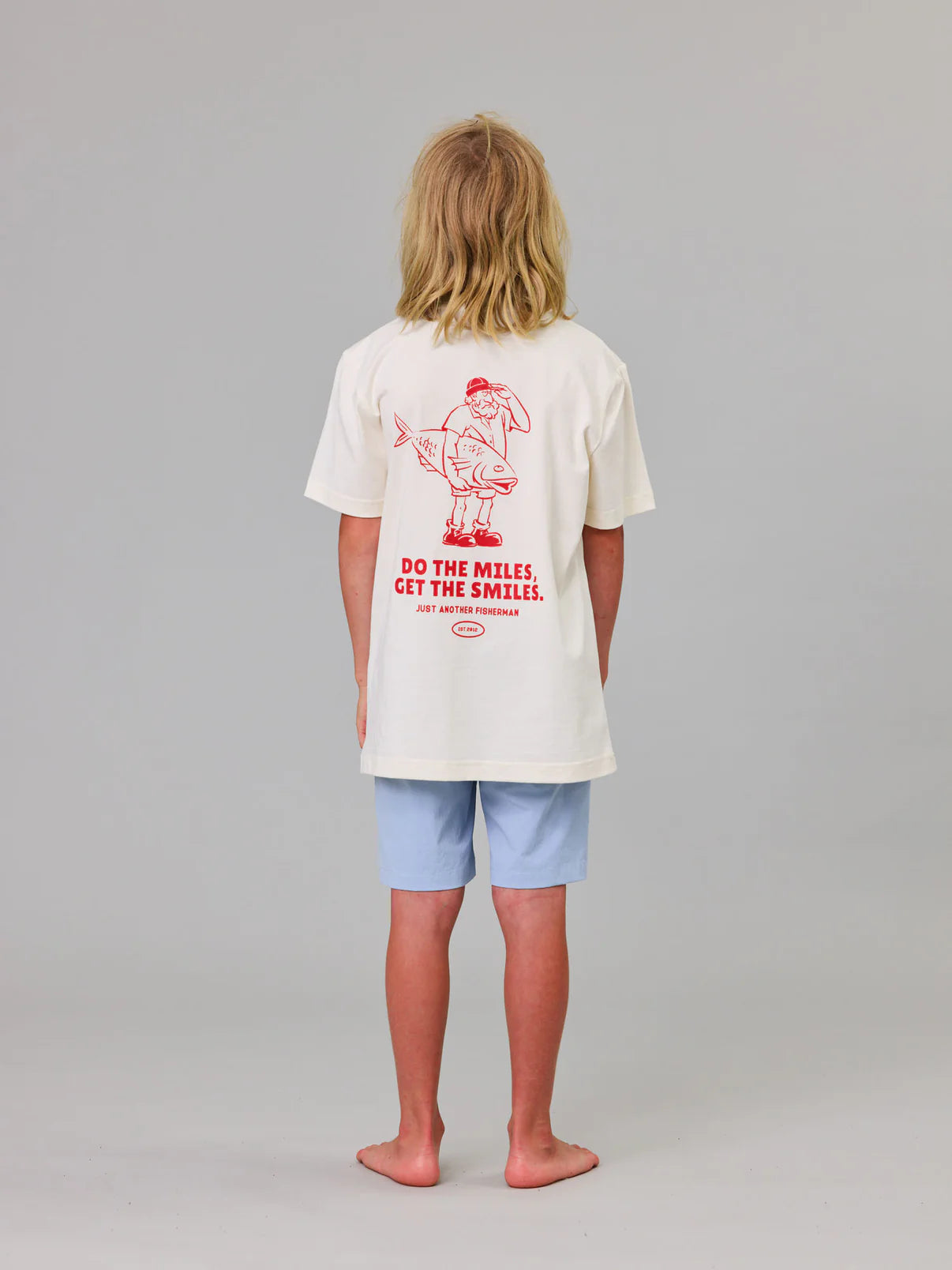 J.A.F Mini Do The Miles Tee | White