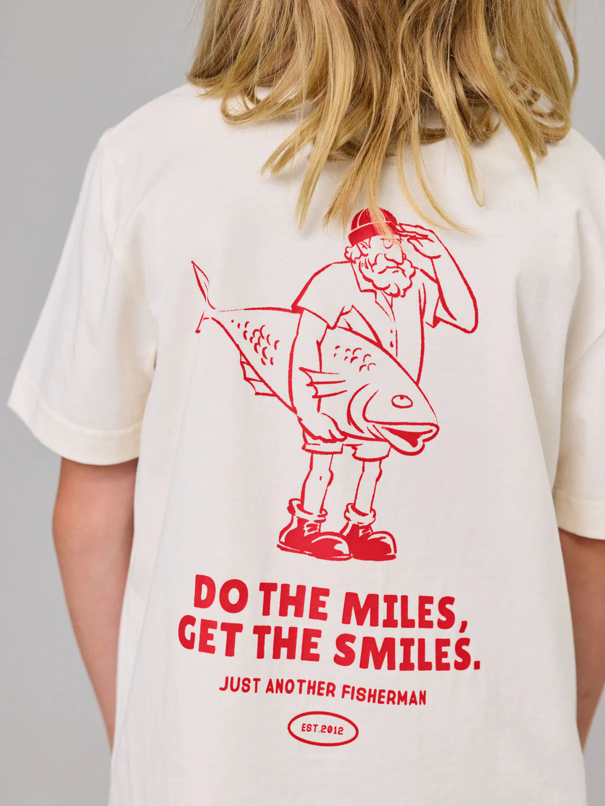 J.A.F Mini Do The Miles Tee | White