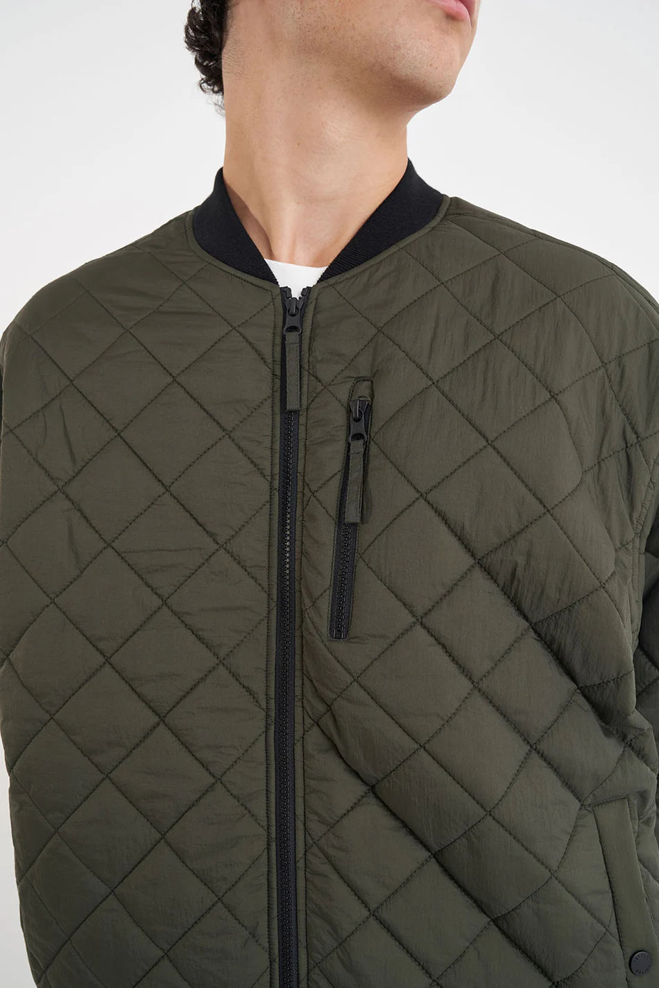 HUFFER Rev Quilted Bomber | Cypress