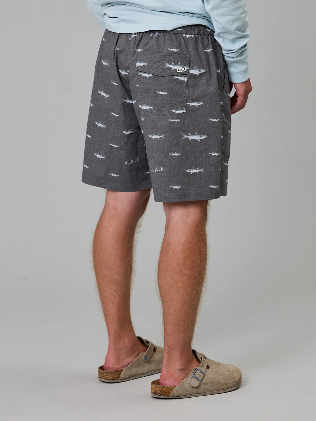 JAF Mullet Stack Volley Shorts | Antique Black