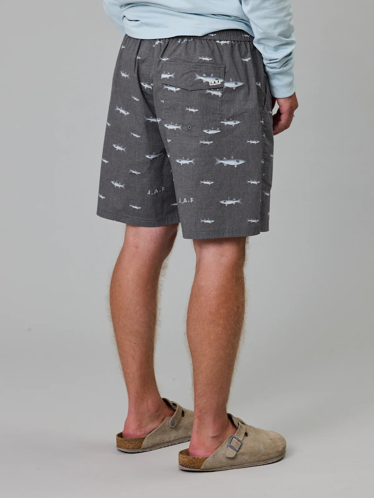 JAF Mullet Stack Volley Shorts | Antique Black
