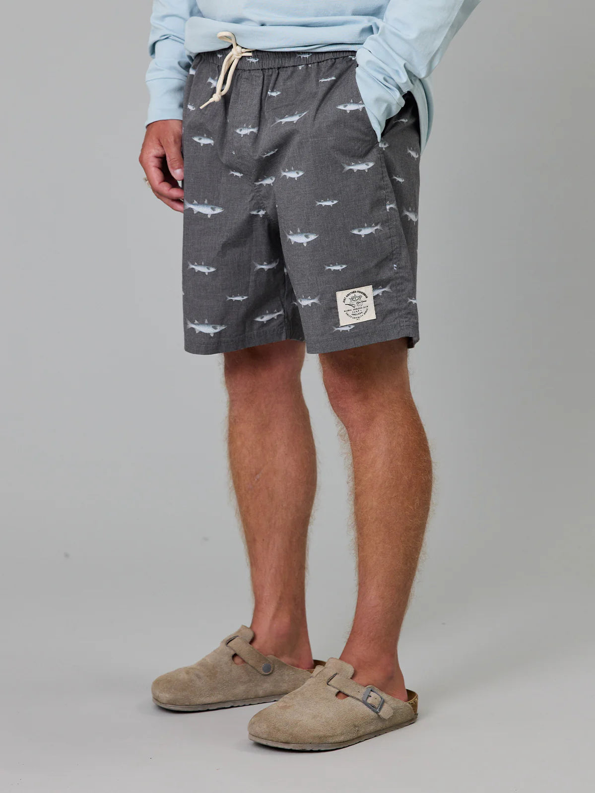 JAF Mullet Stack Volley Shorts | Antique Black