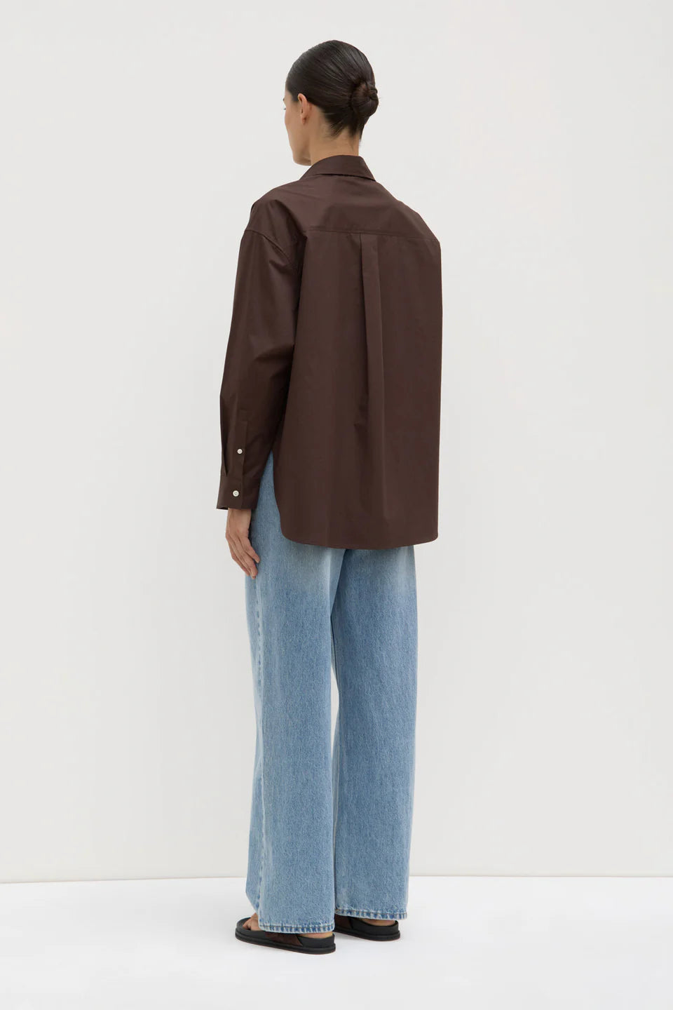 ASSEMBLY LABEL Marigold Poplin Shirt | Ganache