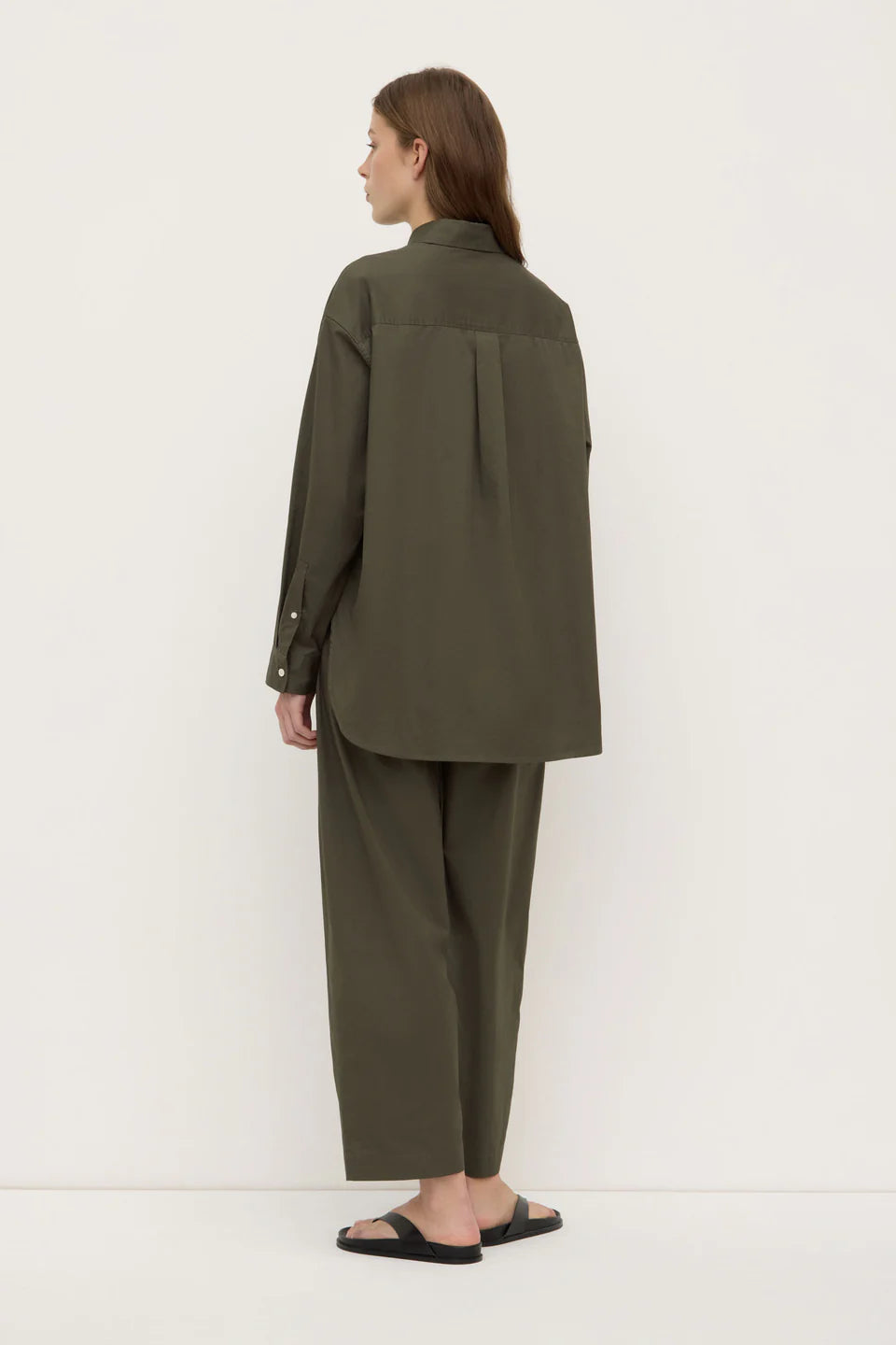 ASSEMBLY LABEL Marigold Poplin Shirt | Moss