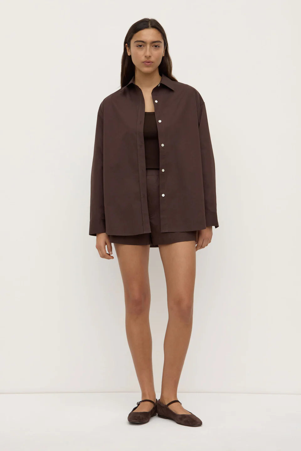 ASSEMBLY LABEL Marigold Poplin Shirt | Ganache