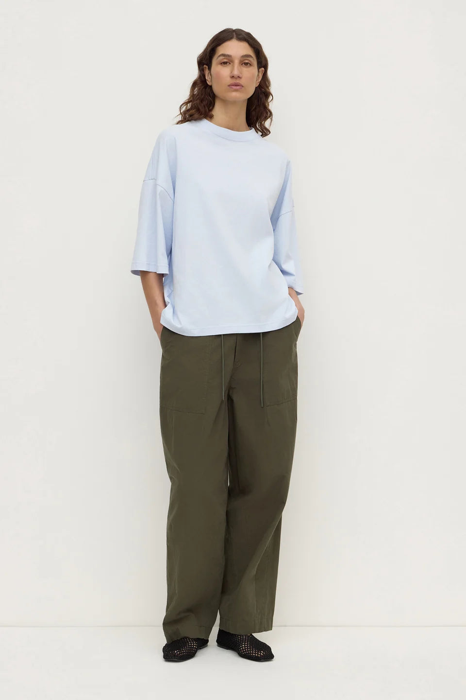 ASSEMBLY LABEL Max Cotton Oversized Tee | White
