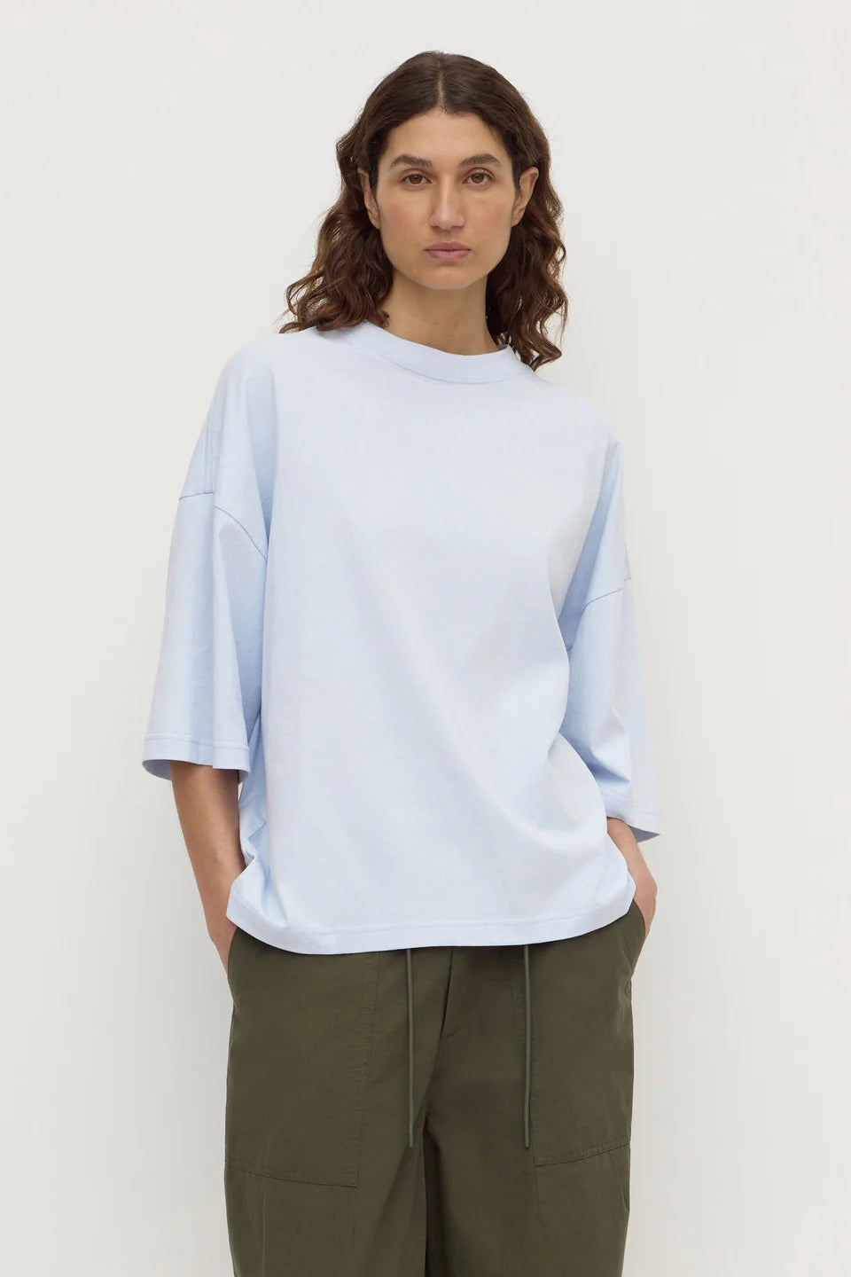 ASSEMBLY LABEL Max Cotton Oversized Tee | White